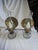 Metal 1900s Primitive Pair of Converted Kerosene Lamps With Tin Reflectors Now Electrofied For Sale - Image 7 of 8