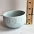 2000s Chinese Celadon Porcelain Engraved Raised Relief Grapes/Leaves Motif Rice/Soup Bowls- Set of 8 For Sale In Nashville - Image 6 of 7