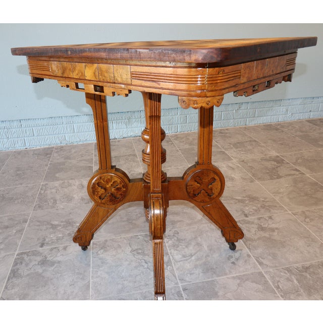 Late 19th Century French Neo-Renaissance Gaming Table, Circa 1875–1895 For Sale - Image 5 of 18