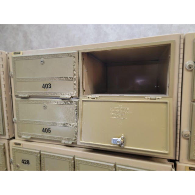 Vintage Metal Mailroom Storage Boxes by Salisbury Industries - Set of 12 For Sale In Chicago - Image 6 of 12