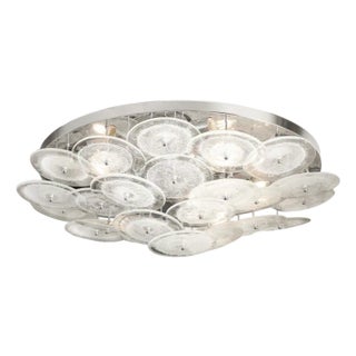 Venfield Artisan Pulegoso Glass Disc Flush Mount For Sale