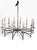 Massimo Scolari Large 12 Light Silver Plate Spoke Form Chandelier by Sciolari For Sale - Image 4 of 18