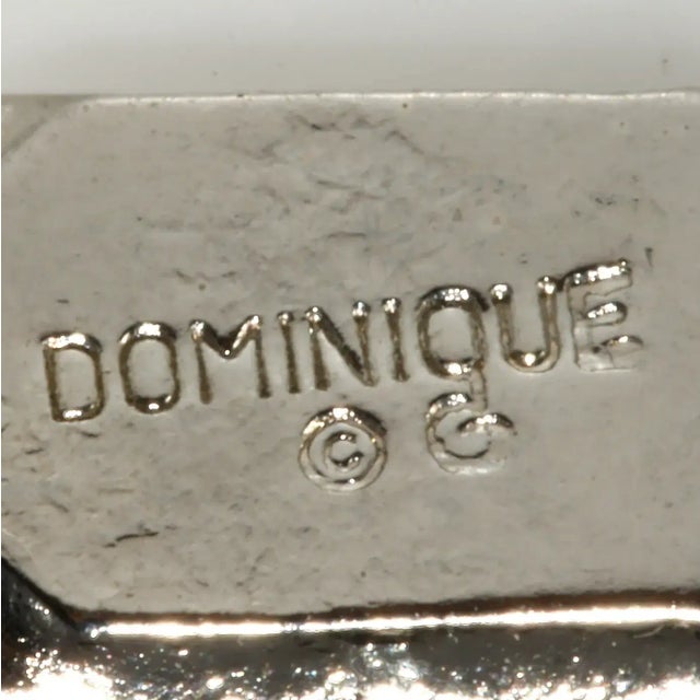 2000 - 2009 Vintage Dominique Bib Necklace Blue Rhinestones For Sale - Image 5 of 5