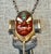 Late 20th Century Bespoken Silver and Gold Necklace with Japanese Tengu Mask by Mary Ann Scherr For Sale - Image 5 of 8