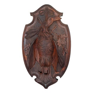 Black Forest Hunting Wall Decoration, 1950s For Sale