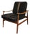Mid 20th Century Teak "Spade Chair" Attributed to Finn Juhl With Cowhide Cushions For Sale