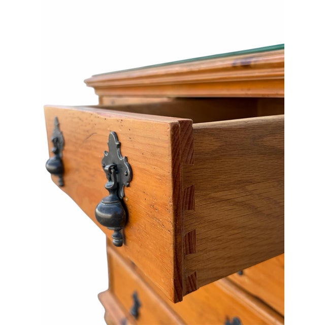 Baker Furniture Company Milling Road by Baker Furniture 19th Century Antique Pine William & Mary Dresser Set, 2 Pieces For Sale - Image 4 of 10