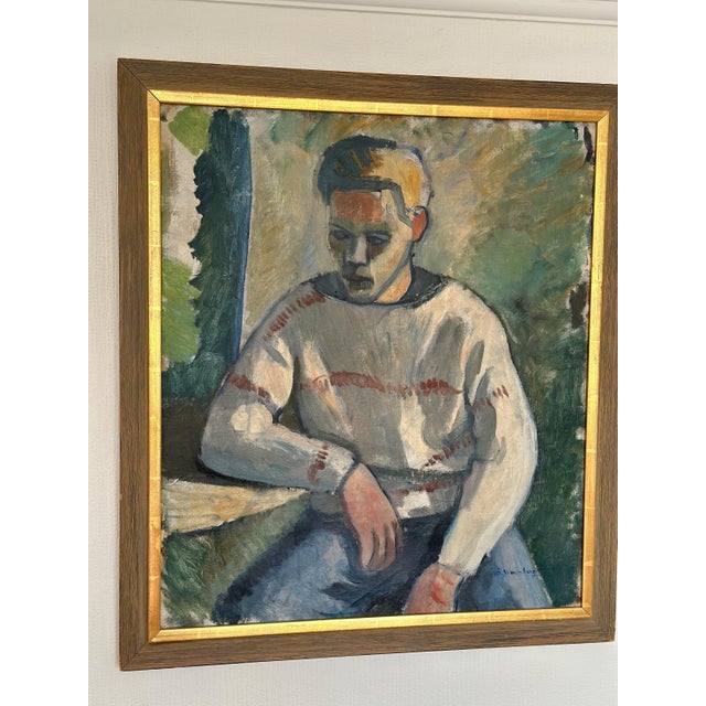 Åke Winnberg, Portrait of a Man, 1960s, Oil on Canvas, Framed For Sale - Image 12 of 18