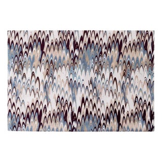 Erin Gates x Kassatex Ripple / Fluted Marble Reversible Placemats, Set of 4 For Sale