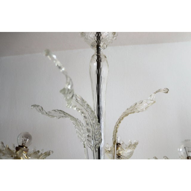 Italian Murano Glass Chandelier, 1950s For Sale - Image 6 of 18