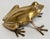 Brass Vintage Large Brass Frog Figure For Sale - Image 8 of 11