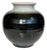 Sculptural Celadon and Iron Oxide Glazed Ceramic Art Vase by Martha Katzer for Karlsruher Majolika, Germany, 1940s For Sale
