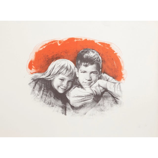 Brother and Sister II A Sandu Liberman Romanian/Israeli (1923–1977) Date: circa 1970 Lithograph Image Size: 11 x 14 inches...