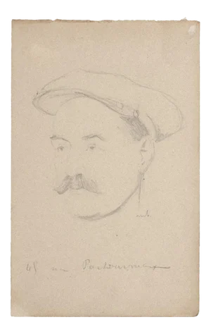 Bernard Milleret, Portrait, Pencil on Paper, Early 20th Century