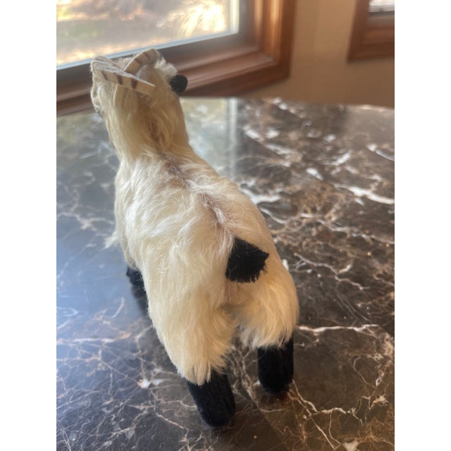 1970s Vintage Ram Sheep Stuffed Animal For Sale - Image 5 of 5