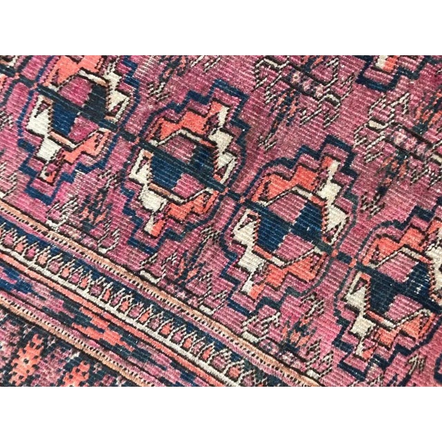 Antique Boukhara Afghan Rug For Sale - Image 6 of 11