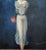 Mid 20th Century Vintage Boho Original Figurative Oil on Canvas For Sale - Image 5 of 6