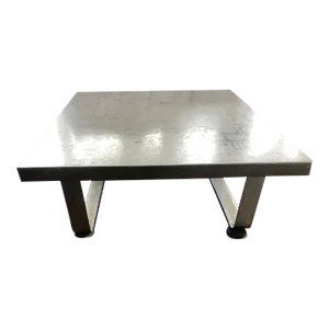 1970s Brutalist Etched Steel Coffee Table - Possibly Heinz Lilienthal