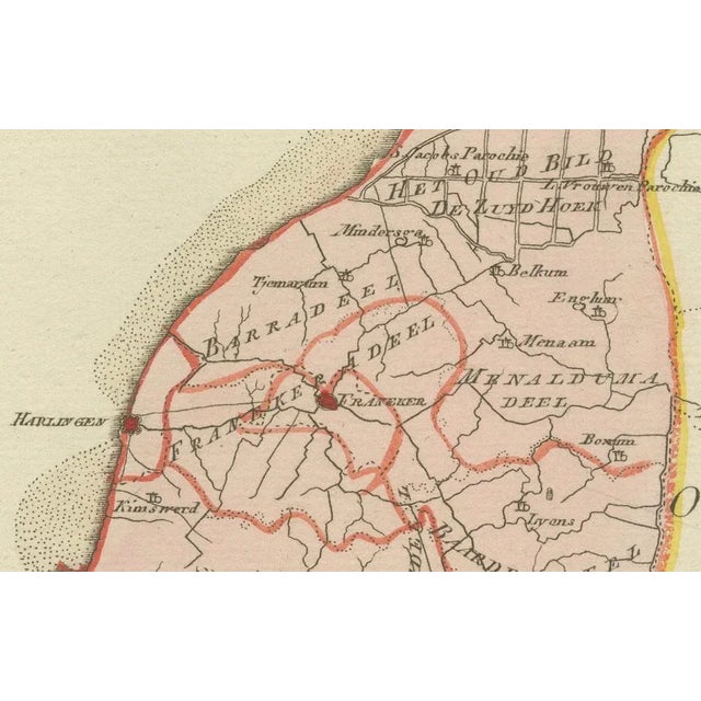 Antique Map of Southern Westergo in Friesland by Von Reilly, 1791 For Sale - Image 4 of 10