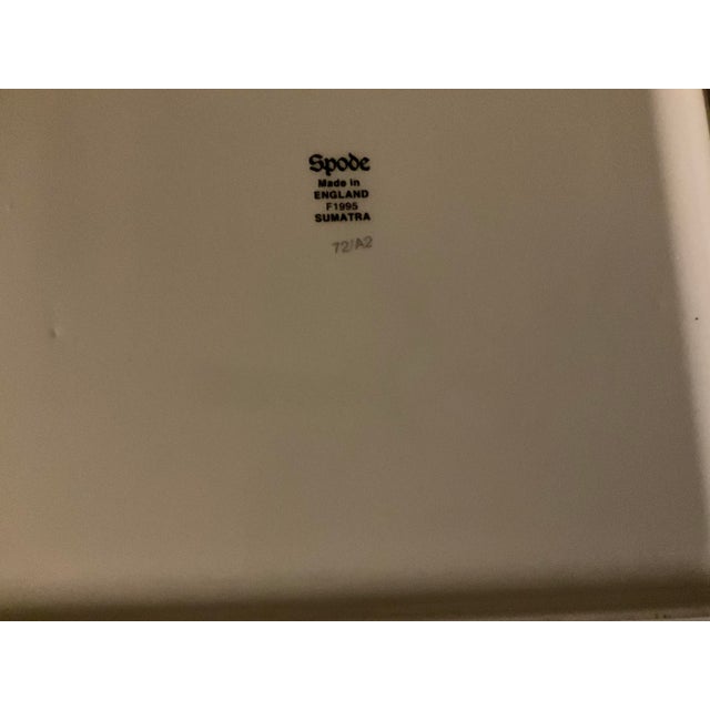 2000 - 2009 Contempary Spode Sumatra Fine Porcelain 10” Square Table Plate For Sale - Image 5 of 5