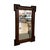 Antique Bobbin Turned Oak Wall Mirror – Arts and Crafts Style Spool Beaded Wood Frame With Beveled Glass For Sale - Image 4 of 10