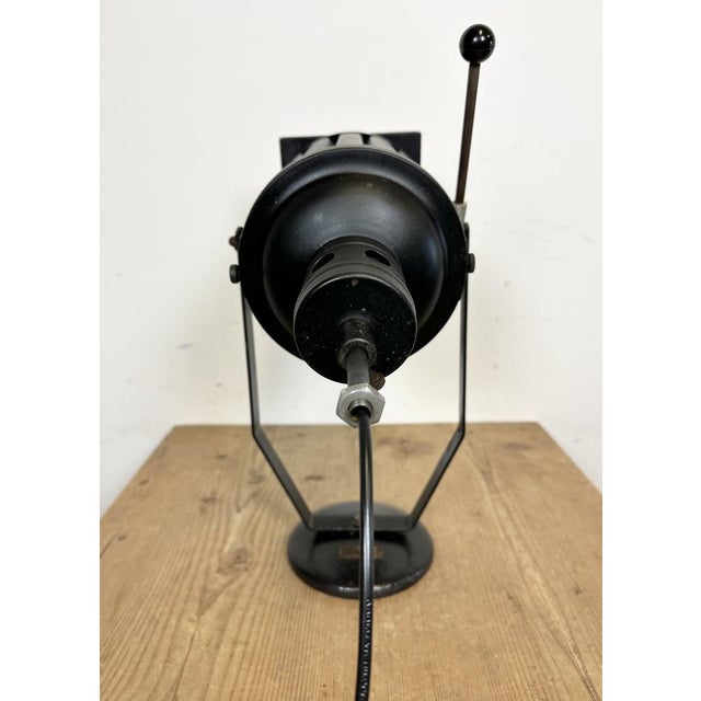 Vintage Black Theatre Spotlight Table Lamp, 1960s For Sale - Image 6 of 18