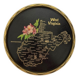 1970s Souvenir West Virginia Tray For Sale