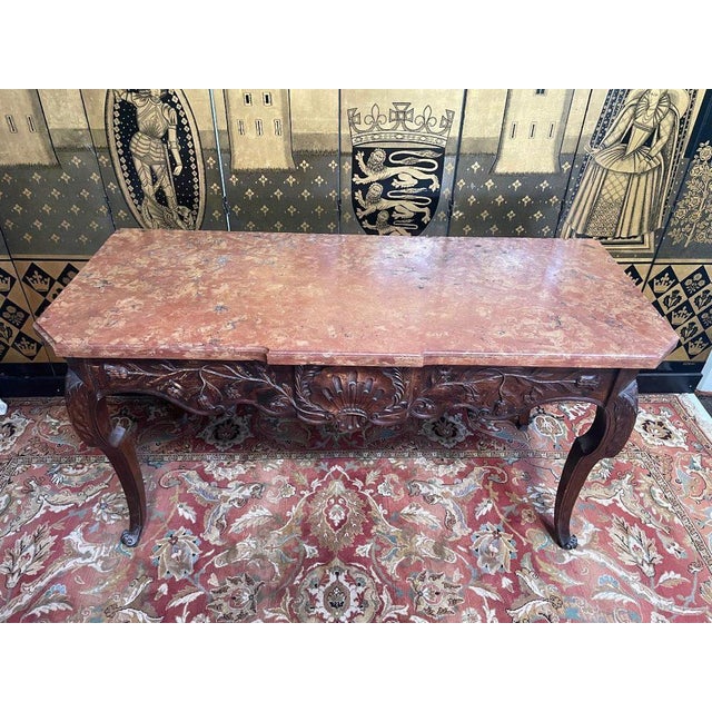 Period: 18th century Style: Louis 15th - Transition Condition: Good condition Material: Solid wood Length: 162Width:...