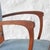 Solid oak frame with armrests, seat, and back upholstered in light blue fabric. Spring seat. France, 1940s Width: 55.5 cm...