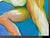 Painting on canvas by Célia Guibbert, part of the artistic project for the film "Blue Is the Warmest Color" by Abdellatif...