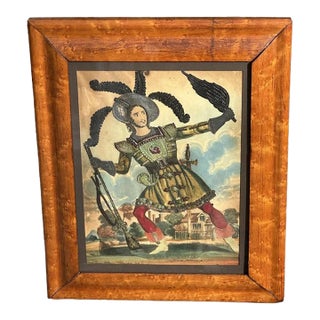 Theatrical Tinsel Print Mr. Horn as Caspar c. 1839 For Sale