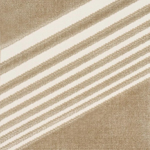 Contemporary Schumacher x Victor Glemaud Jessie Cut Velvet Fabric In Sand For Sale - Image 3 of 4