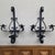 1960 Spanish Revival Three-Arm Wrought Iron Candle Sconces, Pair For Sale - Image 11 of 14