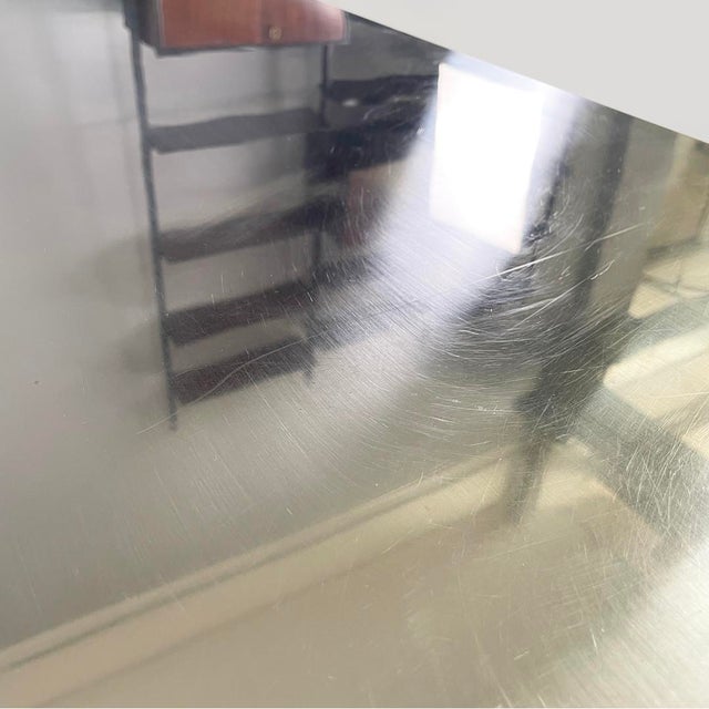 Italian Mid-Century Modern Rectangular Metal Coffee Table, 1970s For Sale - Image 14 of 18