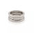 Bulgari 24350 - Bvlgari B.zero1 Three-Band Ring in 18k White Gold - Size 50 For Sale - Image 4 of 5
