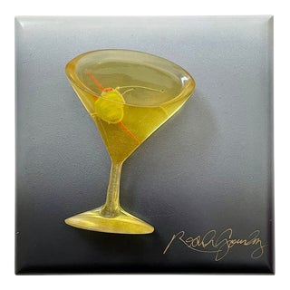 Vintage Martini Wall Art Sculpture For Sale