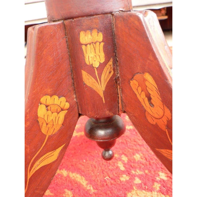 Brown Antique Mahogany Pedestal or Side Table For Sale - Image 8 of 9