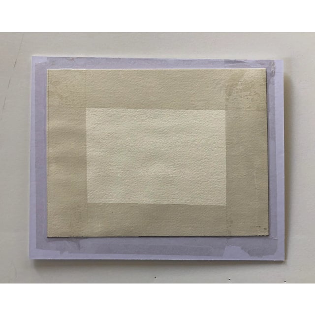 Contemporary Nancy Smith Contemporary Signed Original Seascape “Land and Sea” Matted Watercolor Painting For Sale - Image 3 of 4