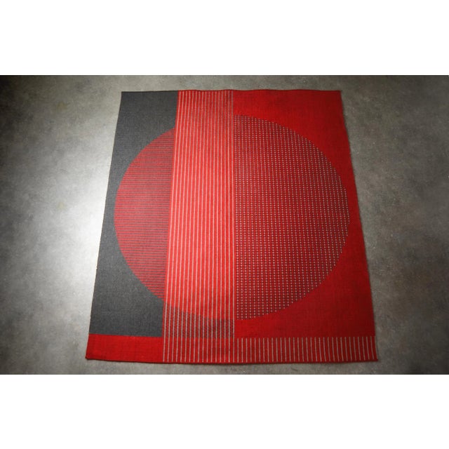 Mid-Century Geometric Rug from Krásná Jizba, 1960s For Sale - Image 9 of 9