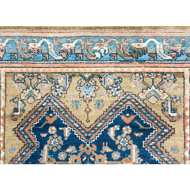 Navy Blue Early 20th Century Persian Serab Rug For Sale - Image 8 of 16