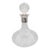 1920s Irish Cut Crystal Decanter With Sterling Silver Collar For Sale