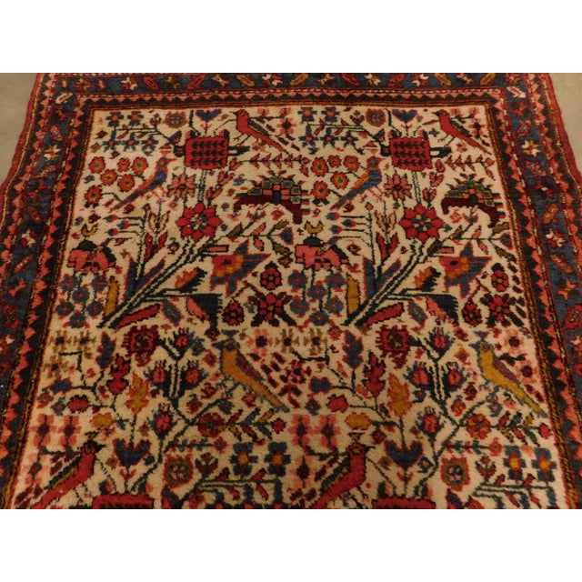 Vintage Handknotted Persian Runner Rug 3'x 9' For Sale - Image 9 of 13