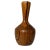 Late 20th Century Vintage Artisan Carved Wood Inlay Vase For Sale - Image 9 of 9