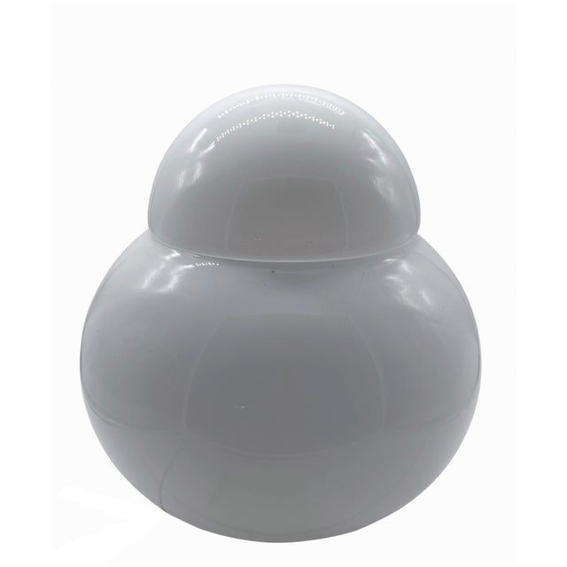 Glass Large Art Daruma Table Lamp by Sergio Asti for Fontana, 1960s For Sale - Image 7 of 7