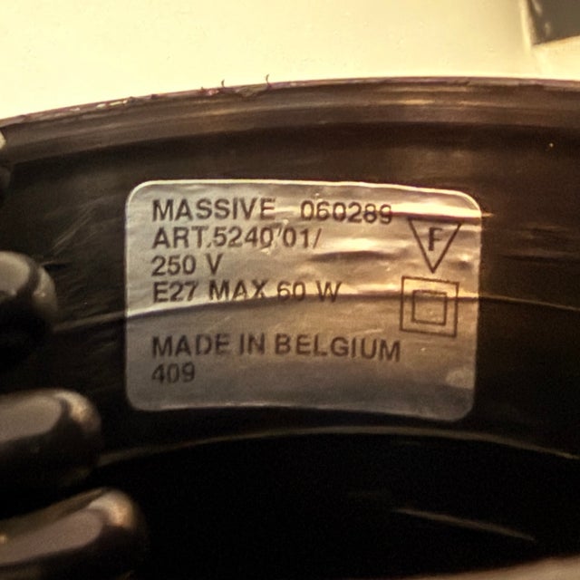 Vintage Scandinavian Bowl Lamp from Massive, 1980s For Sale - Image 9 of 10