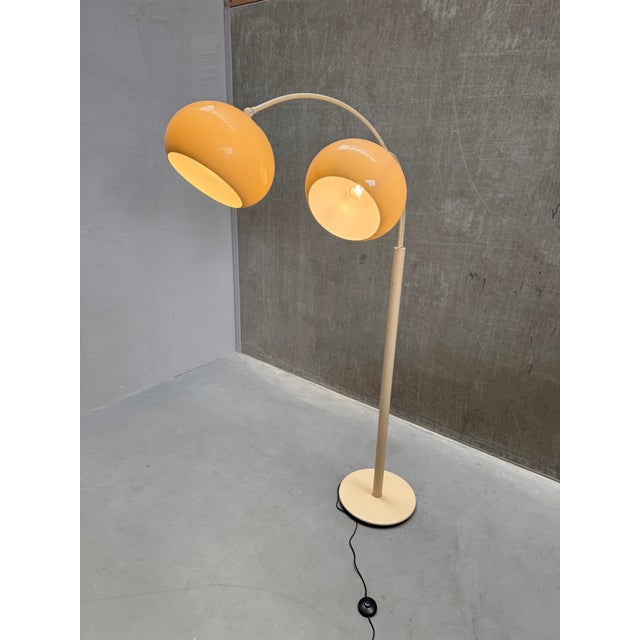 1970s Vintage Double Arch Mushroom Floor Lamp, 1970s For Sale - Image 5 of 11