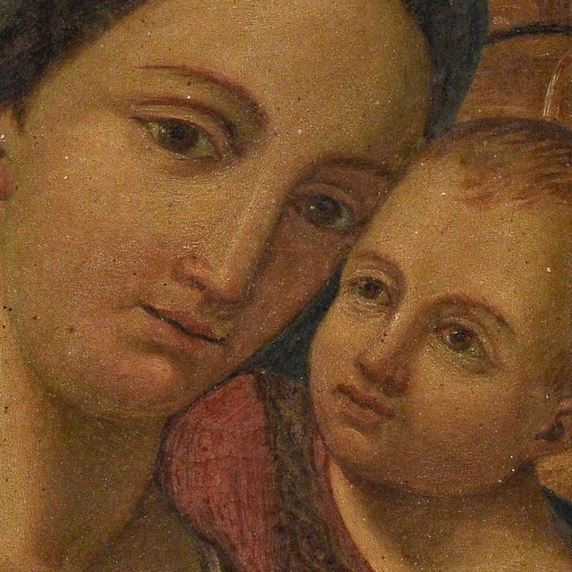 Madonna and Child, 19th Century, Oil on Canvas For Sale - Image 3 of 9