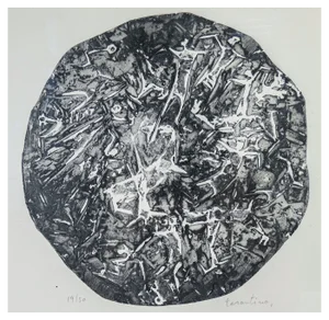 G. Tarantino, Battle #2, 1968, Etching, Framed