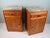 French Art Deco Oak Bedside Cabinets with Inset Marble Tops, 1930s, Set of 2 For Sale - Image 3 of 12