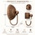 Add timeless charm to your home with this vintage brass wall sconce light fixture, perfect for enhancing bedrooms, living...